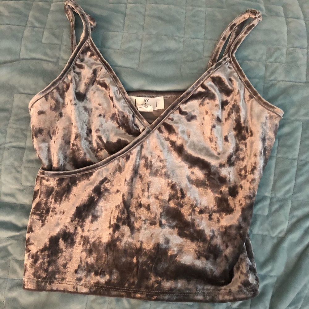 Pacsun metallic crop top size small